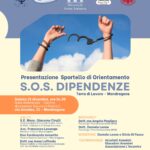 MONDRAGONE – Presentazione sportello di orientamento S.O.S. Dipendenze: sabato 21 dicembre il taglio del nastro